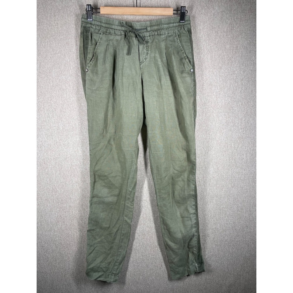 Michael Stars Pants Extra Small Linen Drawstring Pockets Elastic Waist Pleated